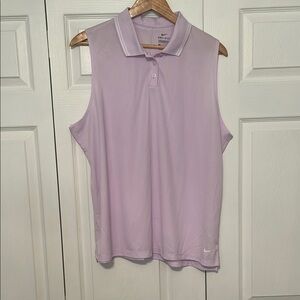Nike Purple Sleeveless Polo golf Tee XXL